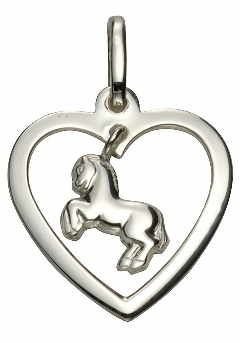 Bild 1 von Firetti Kettenanhänger Schmuck Geschenk Silber 925 Halsschmuck Anhänger Herz Pferd, zu Kleid, Shirt, Jeans, Sneaker! Anlass Geburtstag Weihnachten