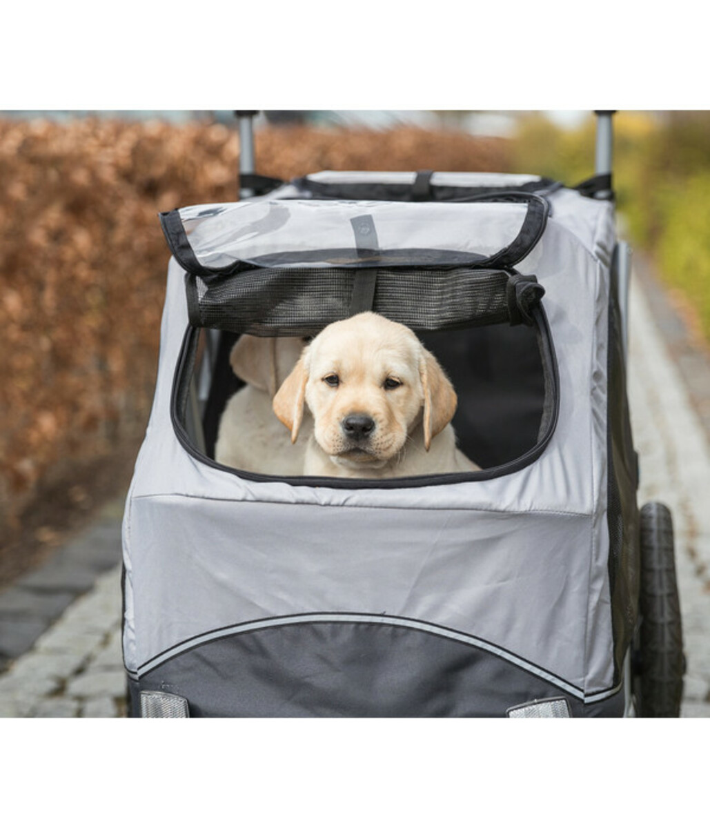 Bild 3 von Trixie Fahrradanhänger für den Hund, grau