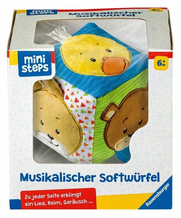 Bild 1 von Ravensburger Greifspielzeug ministeps® Musikalischer Softwürfel, mit Sound, FSC® - schützt Wald - weltweit