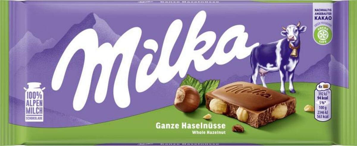 Bild 1 von Milka Tafel Ganze Haselnüsse