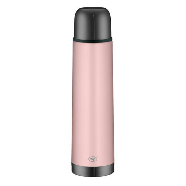 Bild 1 von Alfi Isolierflasche Isotherm Eco, Rosa, Metall, 0,75 L, BPA-frei, doppelwandig, Verschluss als Trinkbecher verwendbar, 100% dicht, abnehmbarer Deckel, hält warm, kalt, bruchsicher, rostfrei, schadst