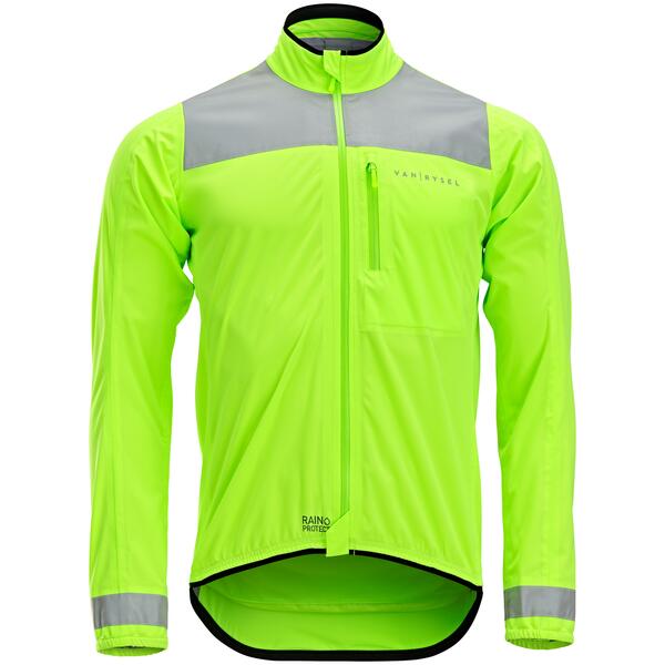 Bild 1 von Fahrrad Regenjacke Rennrad RC 500 sichtbar gem. EN17353 Grün