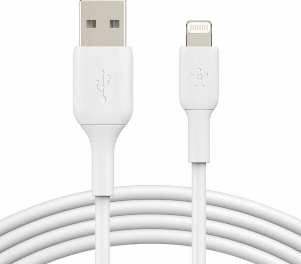 Bild 1 von Belkin Lightning auf USB-A Kabel PVC (Länge: 2 m) Lightningkabel, USB Typ A, Lightning (200 cm)
