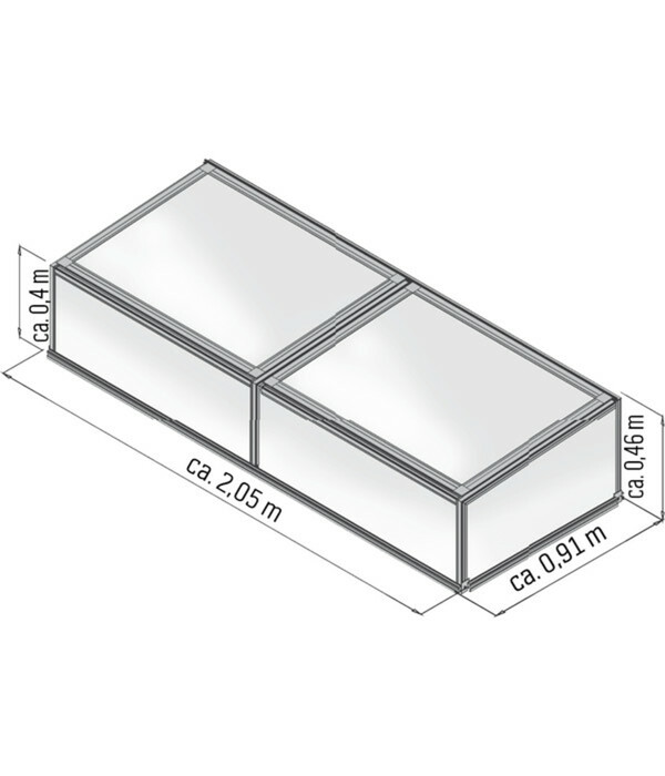 Bild 3 von KGT Frühbeet 210, ca. B205/H46/T91 cm