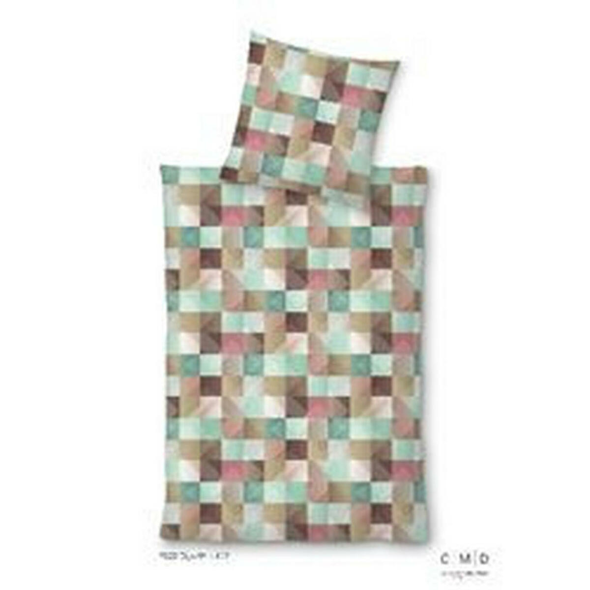 Bild 1 von Novel Bettwäsche Javerdat, Grün, Textil, Karo, 200 cm, atmungsaktiv, schadstoffgeprüft, Schlaftextilien, Bettwäsche, Bettwäsche