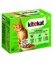 Bild 1 von KITEKAT® Nassfutter für Katzen Multipack Landpicknick in Sauce, Adult, 12 x 85 g