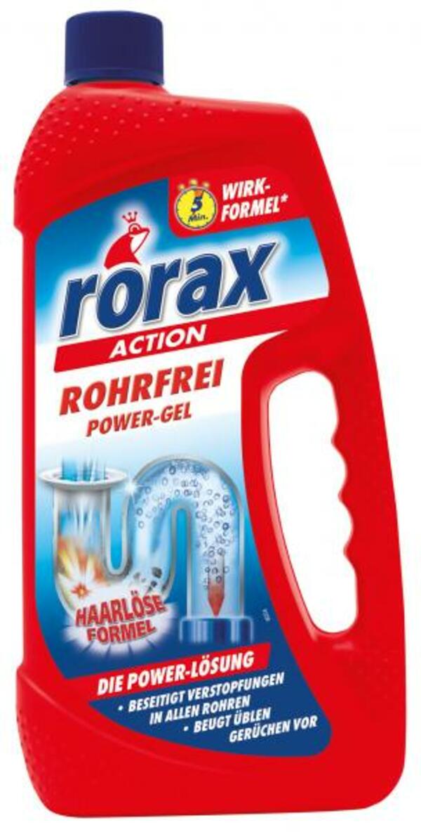 Bild 1 von Rorax Rohrfrei Powergel Abflussreiniger