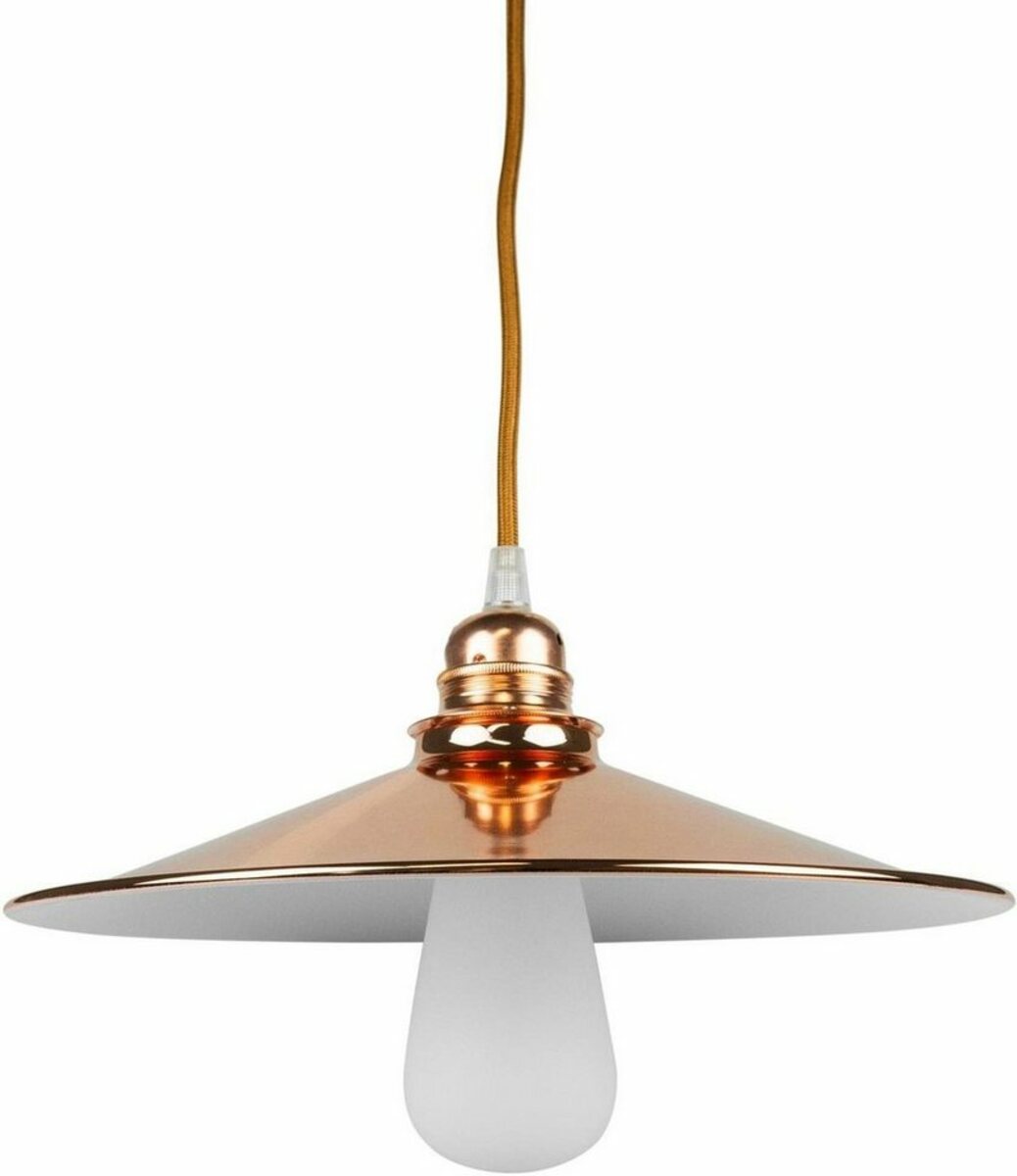 Bild 1 von SEGULA Hängeleuchte, ohne Leuchtmittel, Pendelleuchte, Pendellampe, Lampenschirm Kupfer-Weiß