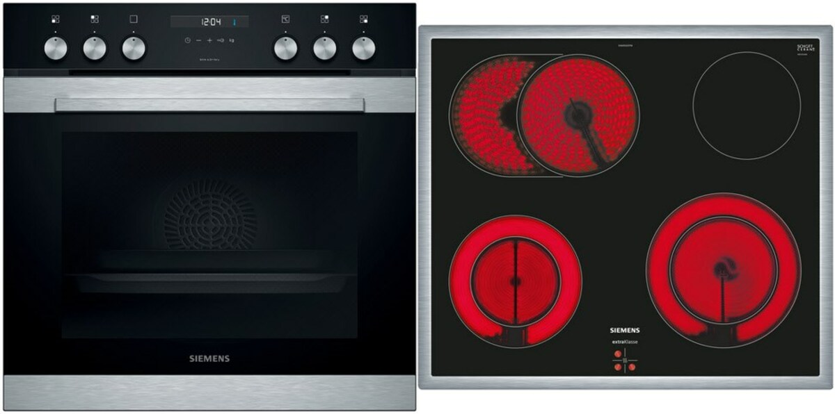 Bild 1 von MKE3KC62 Herdset bestehend aus HE317GAS0 + EA645GH17M edelstahl + edelstahl / A