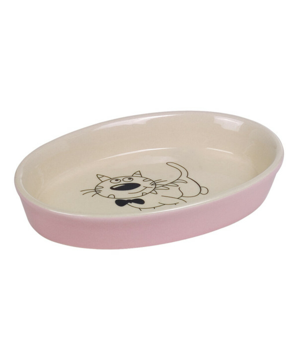 Bild 1 von Nobby Keramikschale, pink/beige, ca. B17/H2/T11 cm, 120 ml