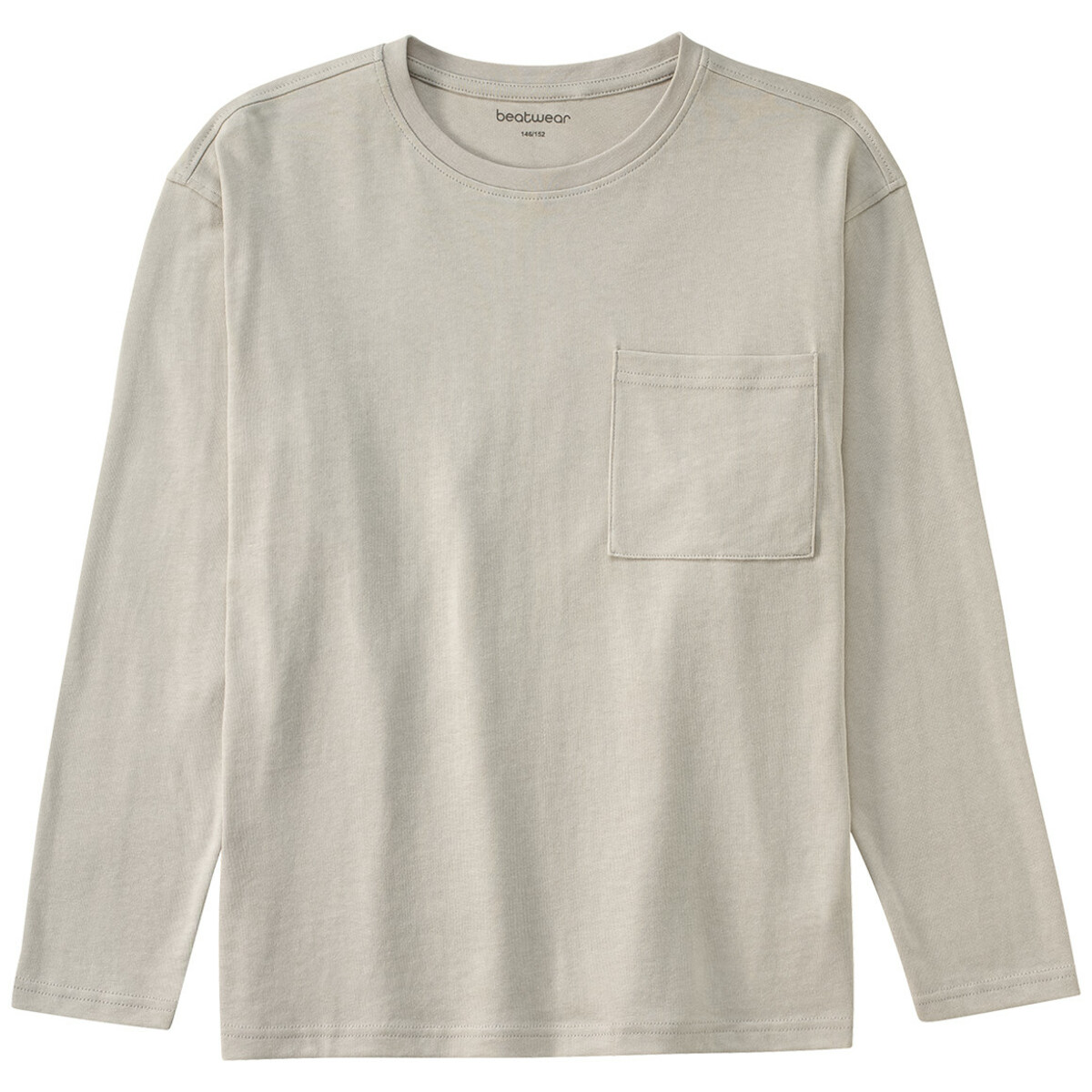 Bild 1 von Jungen Langarmshirt mit Brusttasche HELLGRAU