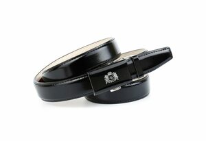 Anthoni Crown Ledergürtel mit filigraner Glas-Schließe