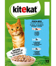 Bild 2 von KITEKAT® Nassfutter für Katzen Multipack Fisch-Box in Gelee, Adult, 12 x 85 g