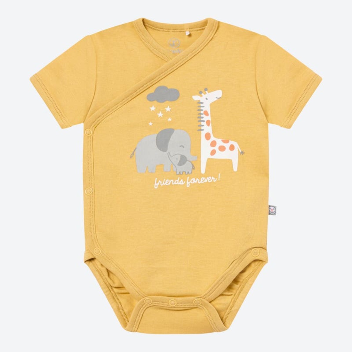 Bild 1 von Unisex-Baby-Wickelbody mit Tier-Aufdruck