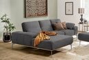 Bild 1 von W.SCHILLIG Ecksofa run, mit elegantem Holzsockel, Füße in Silber matt, Breite 279 cm