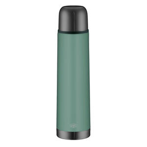 Alfi Isolierflasche Isotherm Eco, Grün, Metall, 0,75 L, BPA-frei, doppelwandig, Verschluss als Trinkbecher verwendbar, 100% dicht, abnehmbarer Deckel, hält warm, kalt, bruchsicher, rostfrei, schads