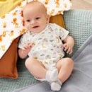 Bild 1 von Unisex-Baby-Wickelbody mit Tiermuster