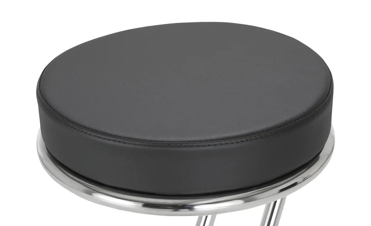 Bild 2 von Barhocker Zeta Schwarz (verchromt)