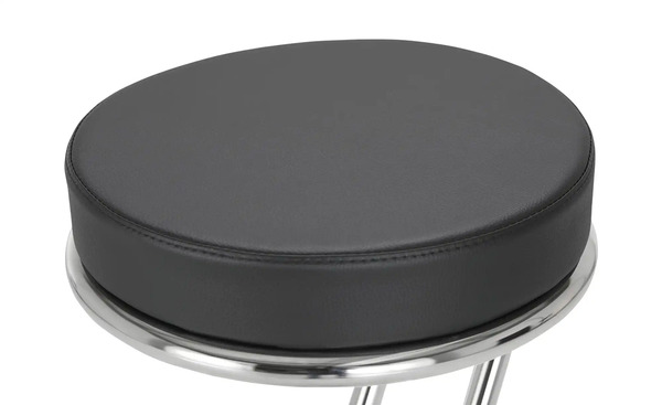 Bild 2 von Barhocker Zeta Schwarz (verchromt)