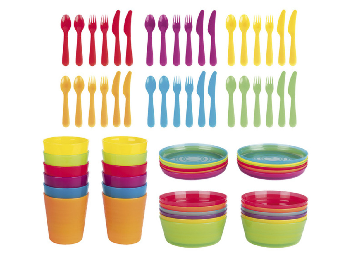 Bild 1 von ERNESTO® Kunststoff-Partygeschirr-Set XXL, BPA-frei