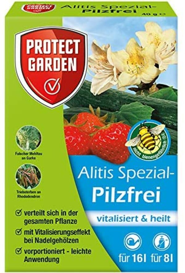 Bild 1 von PROTECT GARDEN Alitis (ehem. Bayer Garten Aliette) Spezial-Pilzfrei , bekämpft Pilzkrankheiten wie Phytophthora an Zierpflanzen, Obst und Gemüse, in praktischen Portionsbeuteln, 40 g