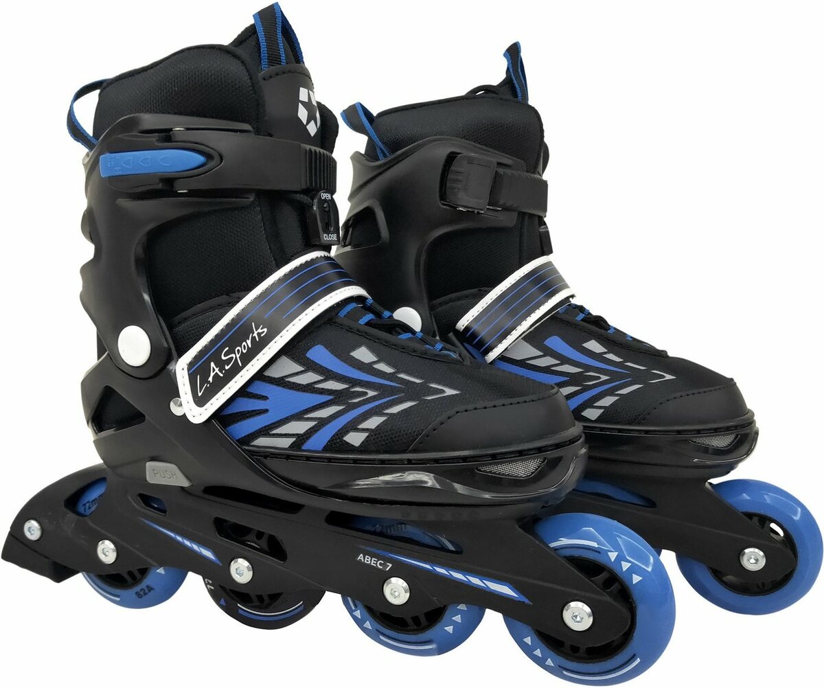 Bild 1 von L.A. Sports Inlineskates Softboot Kinder Jugendliche Größenverstellung 5 Größen verstellbar