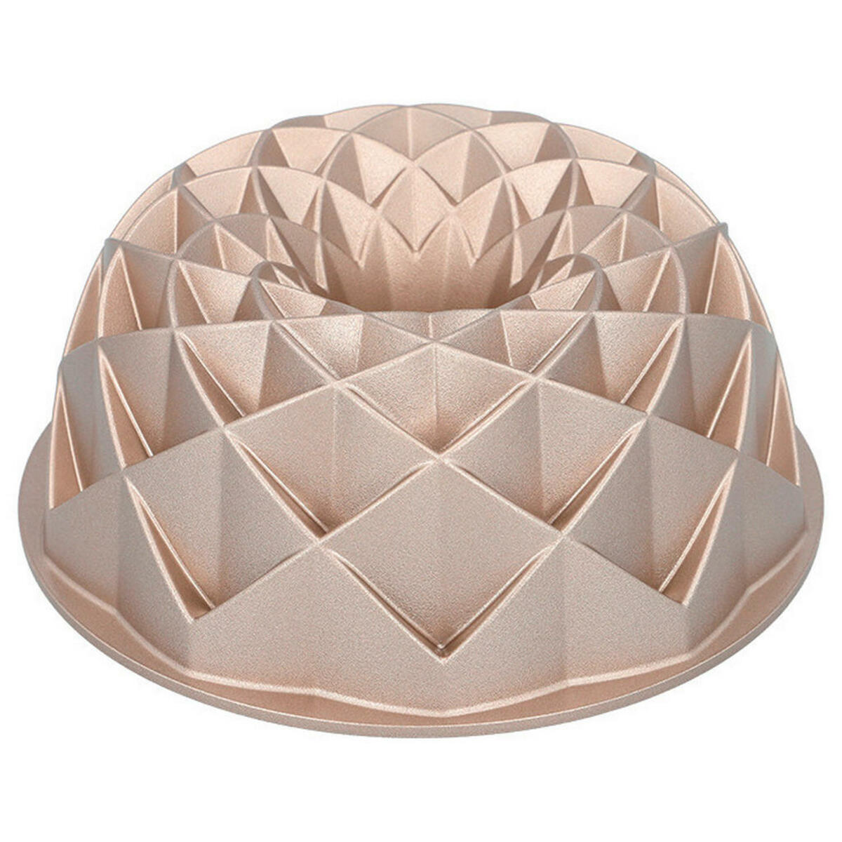 Bild 1 von Birkmann Gugelhupfform Contoura, Gold, Metall, rund, 9.5 cm, antihaftbeschichtet, Backen, Backformen, Gugelhupfformen