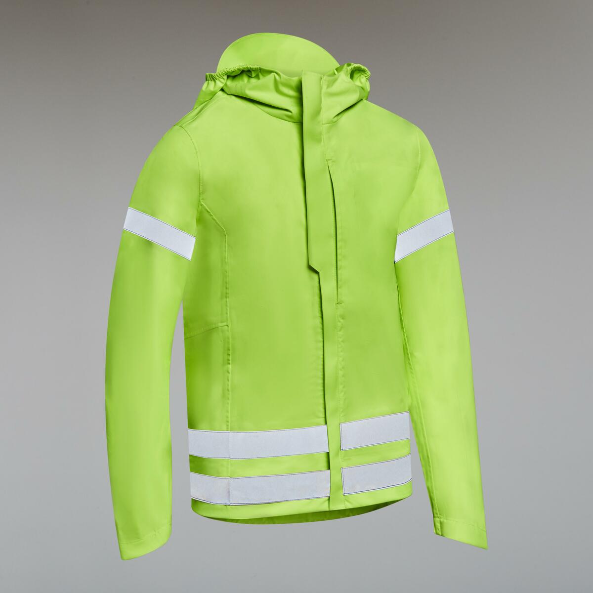 Bild 1 von Fahrrad Regenjacke 500 Kinder neongelb Grün