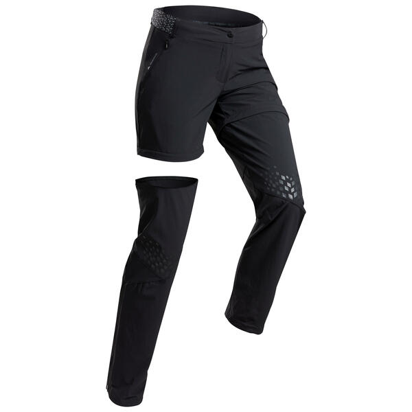 Bild 1 von Zip-Off-Hose Bergwandern MH550 Damen schwarz Schwarz