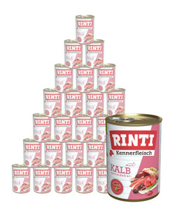RINTI Kennerfleisch Nassfutter für Hunde, 24 x 400 g