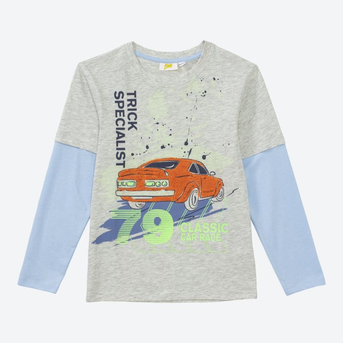 Bild 1 von Jungen-Magic-Shirt mit Kontrast-Ärmeln