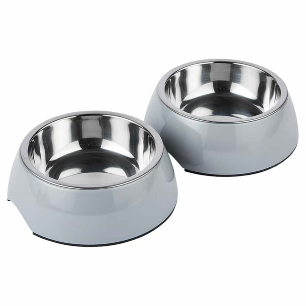 Bild 1 von ZooRoyal Melamin-Napf S 160ml 2er Set grau 160ml