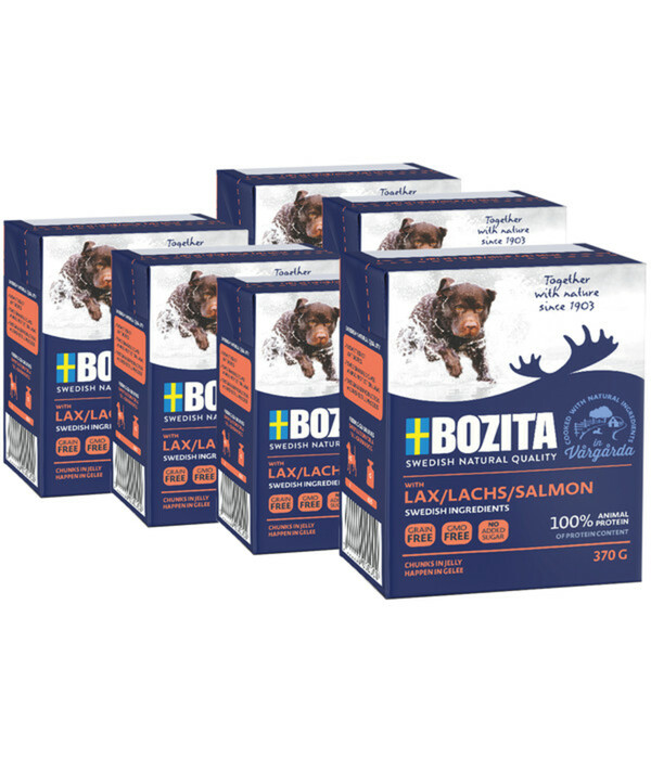 Bild 1 von BOZITA Nassfutter für Hunde Häppchen in Gelee, 6 x 370 g