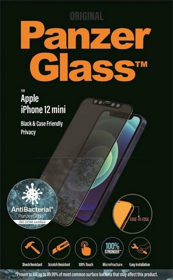 Bild 1 von PanzerGlass E2E CaseFriendly Privacy für Apple iPhone 12 Mini für Apple iPhone 12 Mini, Displayschutzglas