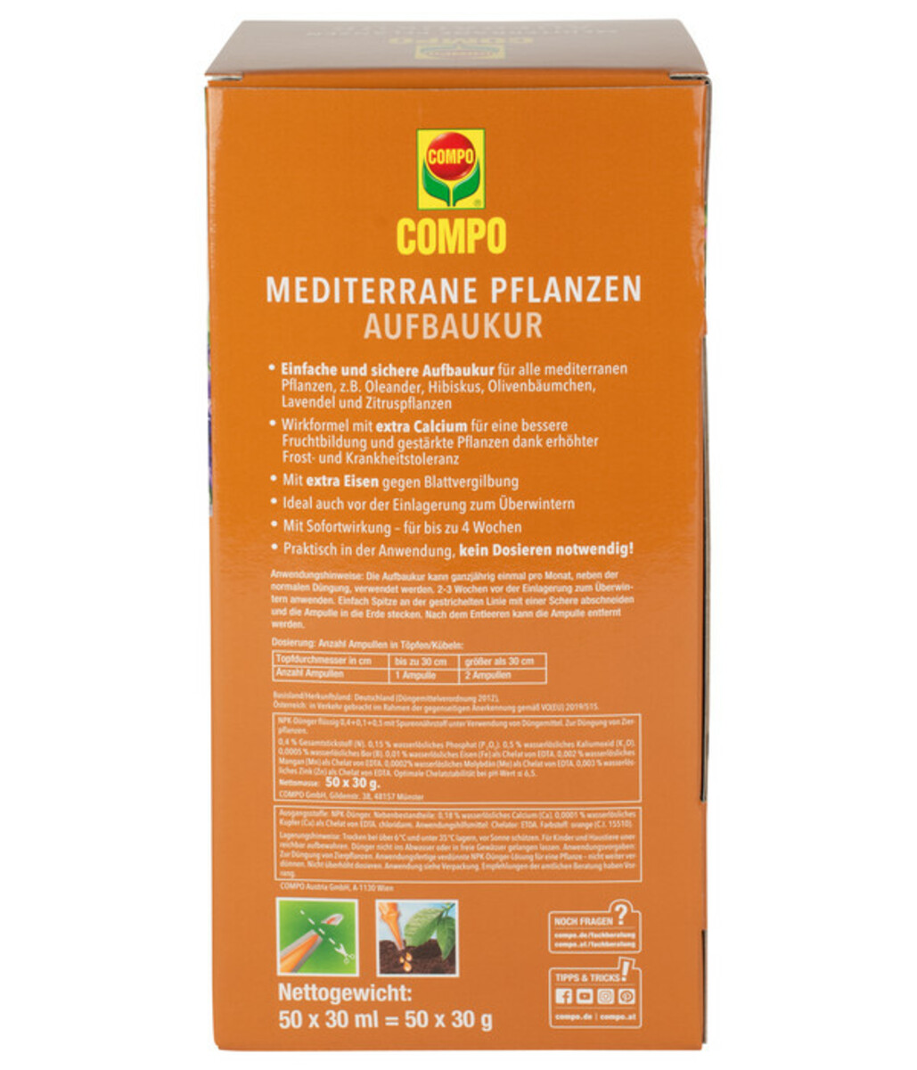 Bild 2 von COMPO Mediterrane Pflanzen Aufbaukur, 30 ml