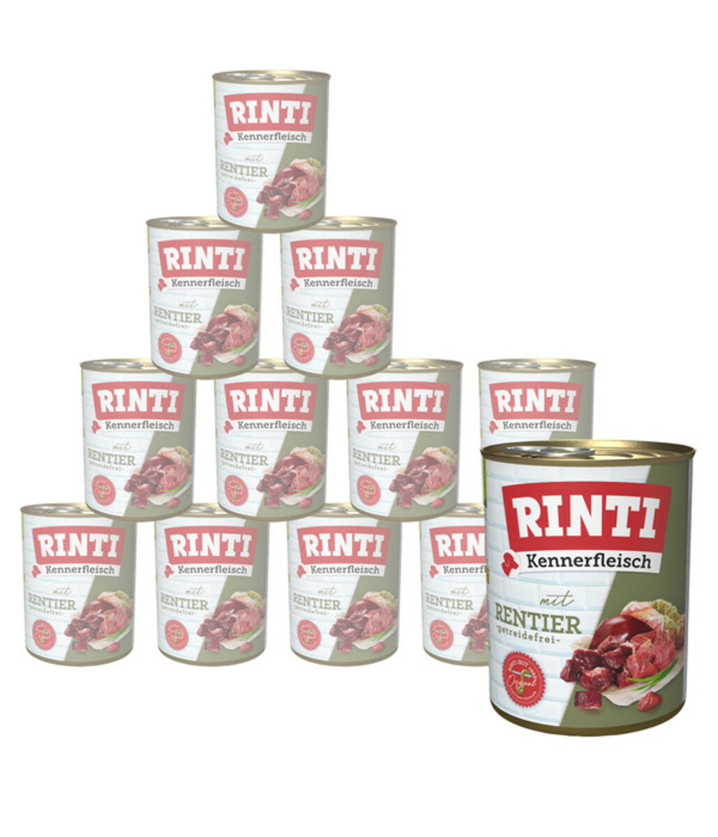 Bild 1 von RINTI Kennerfleisch Nassfutter für Hunde, 12 x 800 g