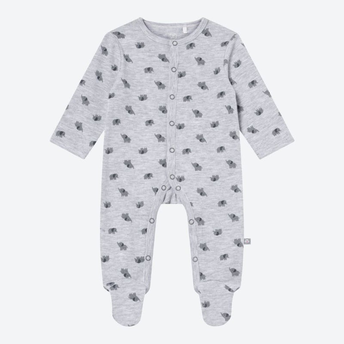 Bild 1 von Unisex-Baby-Strampler mit Elefanten-Muster