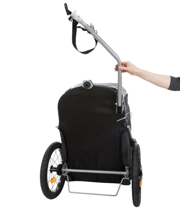 Bild 4 von Trixie Fahrradanhänger für den Hund, grau