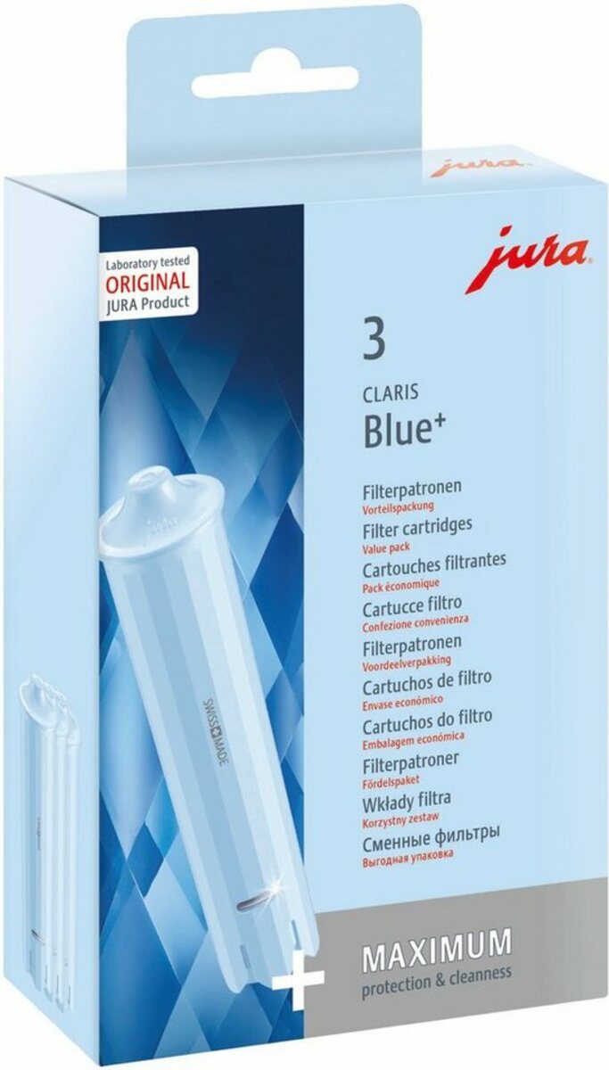 Bild 1 von JURA Wasserfilter 71793 CLARIS Blue+, Zubehör für A1 A7 A9 ENA 7 ENA 9 ENA micro 1 ENA micro 5 ENA micro 8 ENA micro 9 ENA micro 90 ENA micro easy F9 F900 GIGA 5 IMPRESSA A5 IMPRESSA A9 IMPRESSA C5