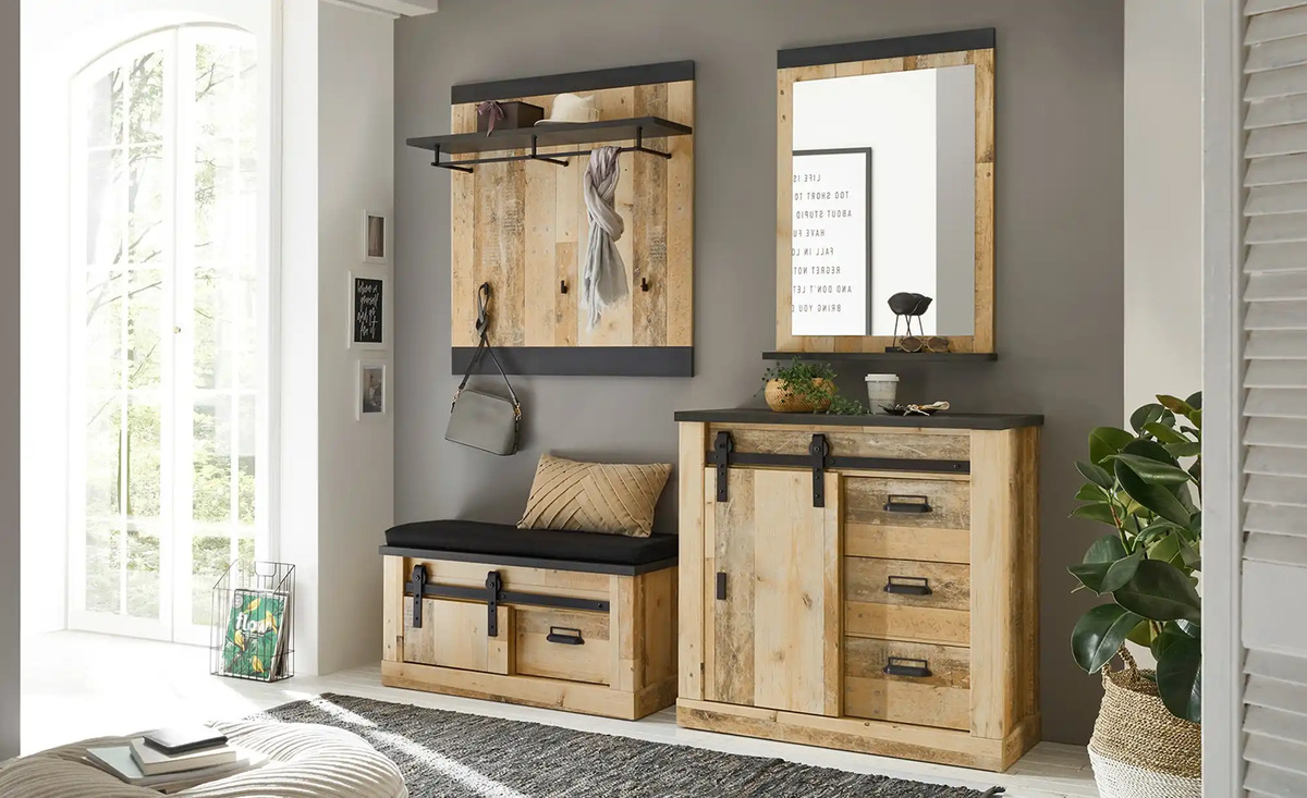 Bild 2 von Garderobenbank Sintra Old Style hell (Nachbildung)