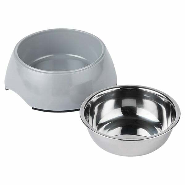 Bild 4 von ZooRoyal Melamin-Napf S 160ml 2er Set grau 160ml