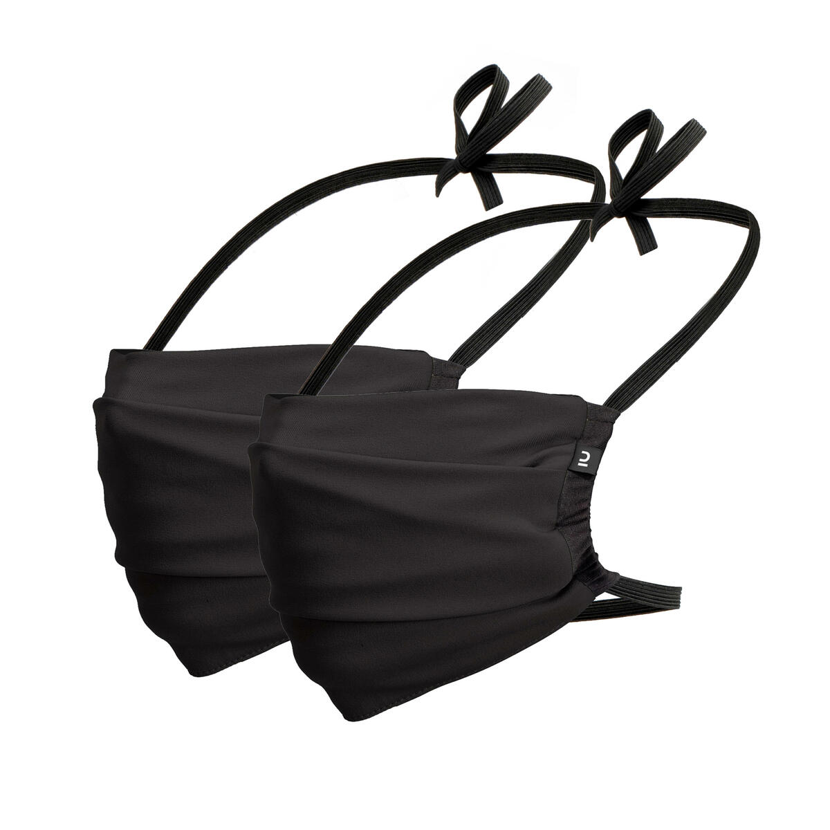 Bild 1 von Schutzmasken Corona Covid-19 waschbar Erwachsene schwarz 2 Stk. Schwarz