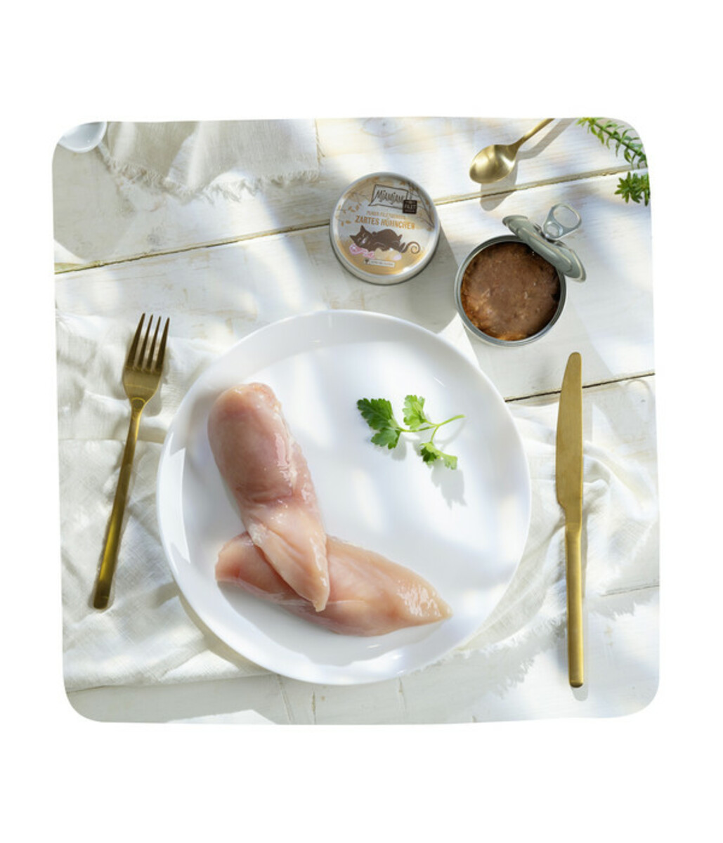 Bild 2 von MjAMjAM® Ergänzungsfutter für Katzen purer Filetgenuss, Adult, Hühnchen, 16 x 80 g