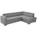 Bild 1 von Livetastic Eckschlafsofa, Hellgrau, Textil, Buche, massiv, Uni, 4-Sitzer, 272x187 cm, Bettfunktion erhältlich, Rücken echt, Armteil links, rechts, Wohnzimmer, Sofas & Couches, Wohnlandschaften