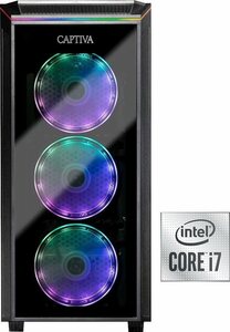 CAPTIVA G19IG 21V2 Gaming-PC (Intel Core i7 10700KF, RTX 3070, 16 GB RAM, 1000 GB HDD, 1000 GB SSD, Luftkühlung)