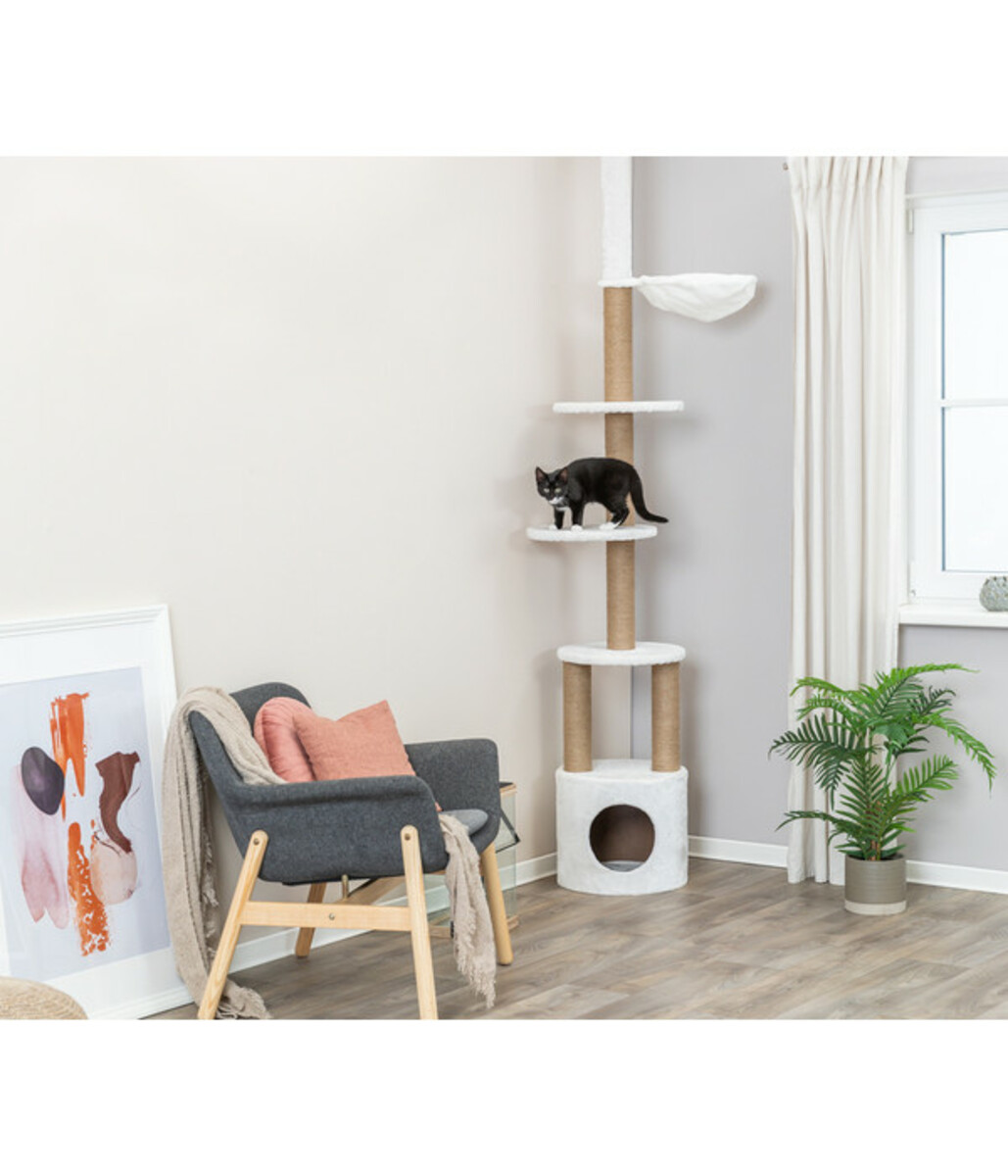 Bild 2 von Trixie Kratzbaum Aurelio, weiß, ca. Ø38/H236-250 cm