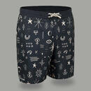 Bild 1 von Boardshorts Surfen 100 long Eco Symbol schwarz Schwarz
