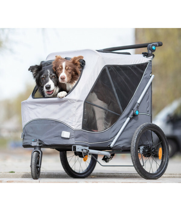 Bild 2 von Trixie Fahrradanhänger für den Hund, grau