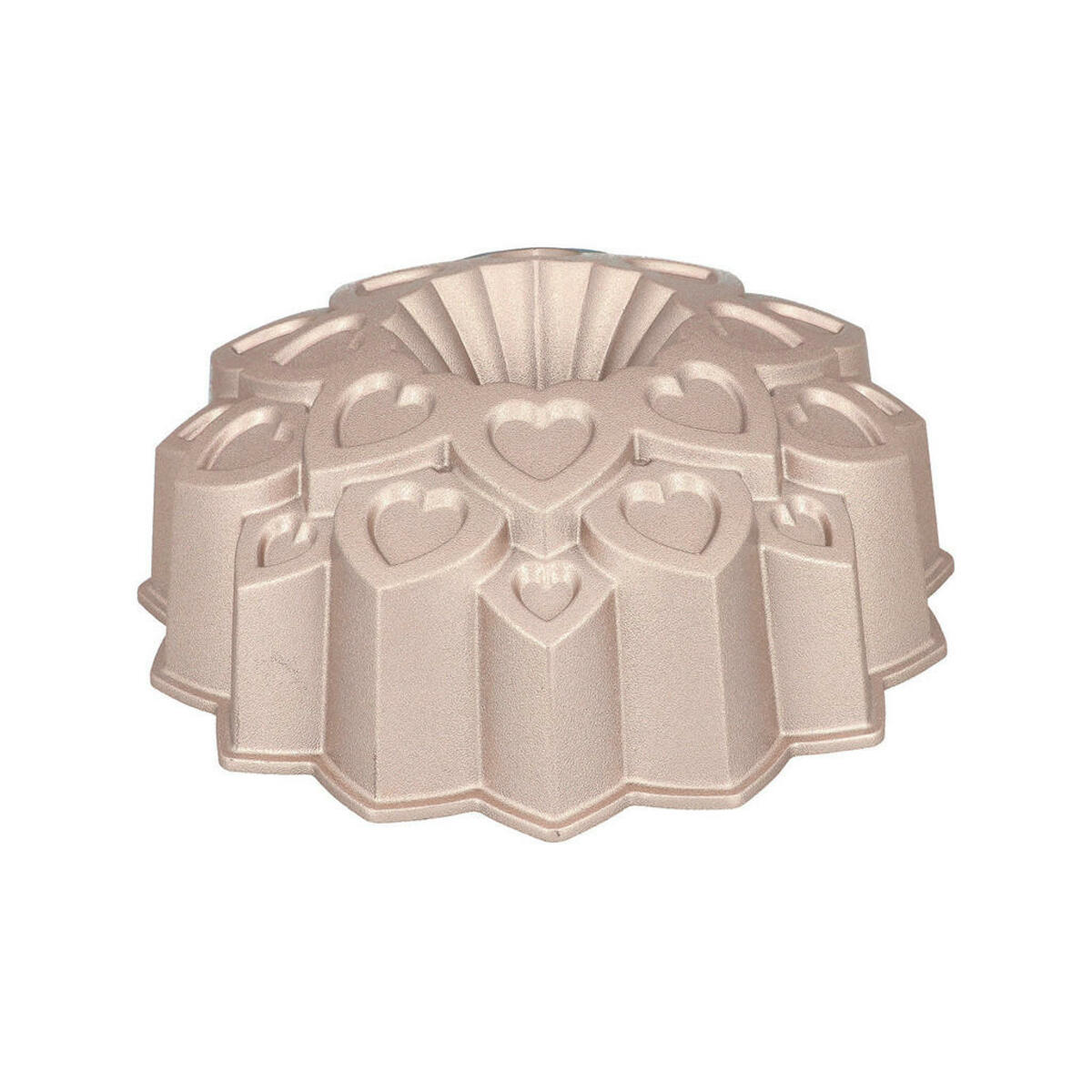 Bild 1 von Birkmann Gugelhupfform Contoura, Gold, Metall, rund, 9 cm, antihaftbeschichtet, Backen, Backformen, Gugelhupfformen