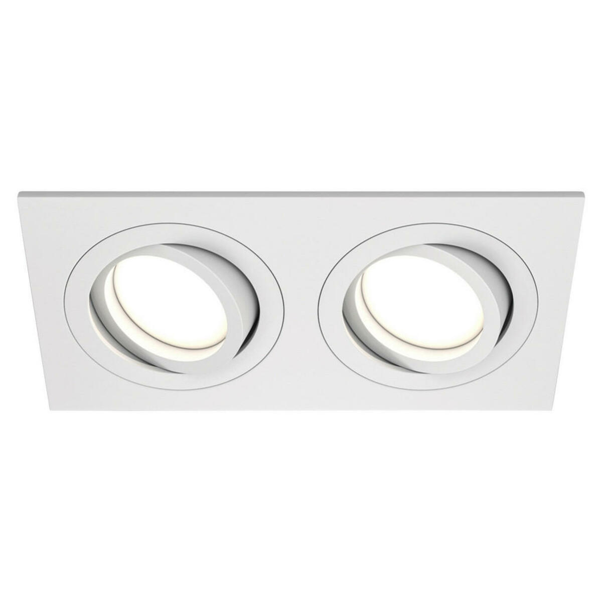 Bild 1 von Strahler, Weiß, Metall, rechteckig,rechteckig, 9.2x2.5x17.5 cm, CE, schwenkbar, verstellbare Spotlights, Lampen & Leuchten, Innenbeleuchtung, Spots & Strahler, Deckenspots